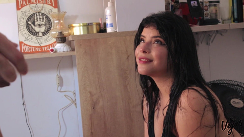 Selena Vega: Sweaty babe dances and gets facefucked and facialized!