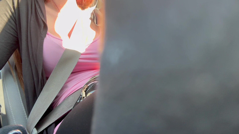 Artemisia Love: İtalyan büyük memeli orta yaşlı seksi kadın araba sürerken azgın...