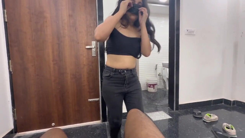 wildDesipair: Maskovaná indická přítelkyně, divoké kouření se spermatem v ústech, domácí video