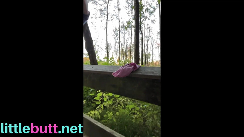 Little Butt: Leaving My Panties Behind and Walking On a Trail Naked!