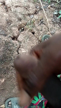 African Boy Masturbating Inside the Bush