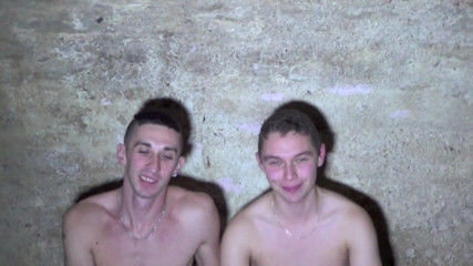 Crunch Boy: Justin sexy French twink fucked by straight muscle boy curious
