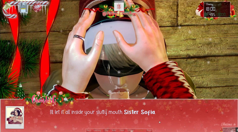 Cumming Gaming: 無制限のクリスマス[クリスマス変態ポルノプレイ] ep.6女王様警官ロールプレイと彼女のいたずらな熟女教師