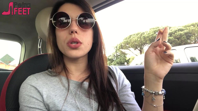 Smokin Fetish: Petra smoking in car