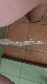 Strong Stream Standing Pee in the Shower
