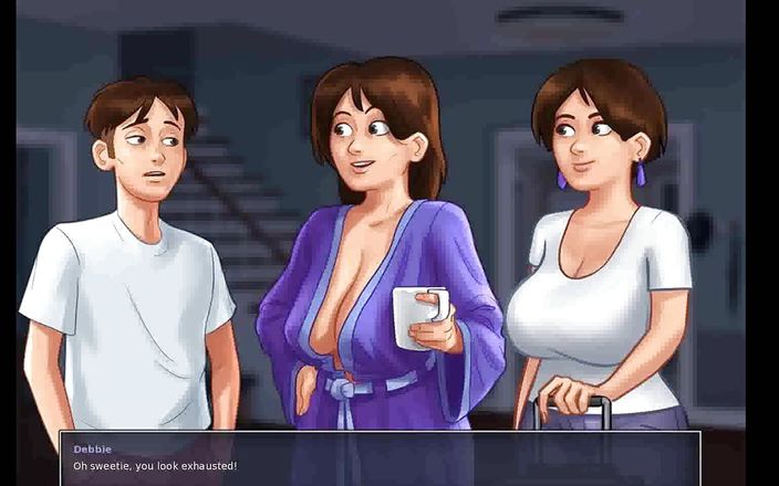 Dirty GamesXxX: Summertime saga: उसकी नई रूममेट बड़े स्तन वाली हॉट चोदने लायक मम्मी है ep 124