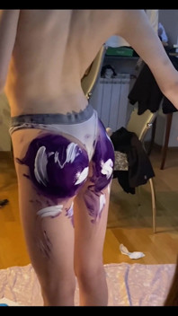 Milka ile sahne arkası - götlerle çizdik!
