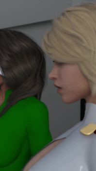 Fggb Rogue and Power Girl Futa