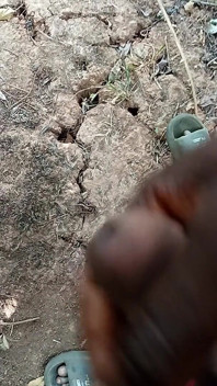 African Boy Masturbating Inside the Bush