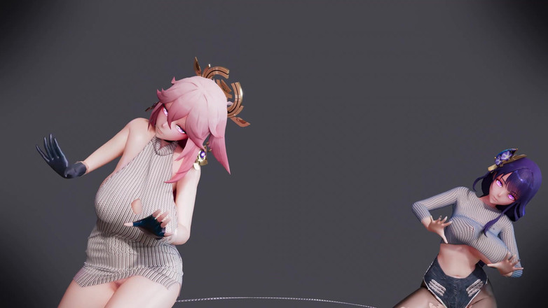 MikuMotion: Bar dan Kamiko Coklat Cream Duo Striptis