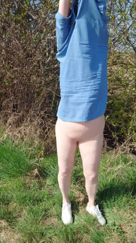 Caught in Tights During Striptease