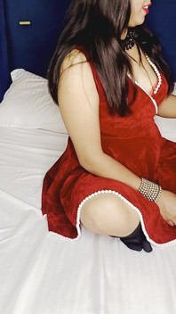 Santa yang buruk, ya kongkekkan saya! Pasangan Muda India