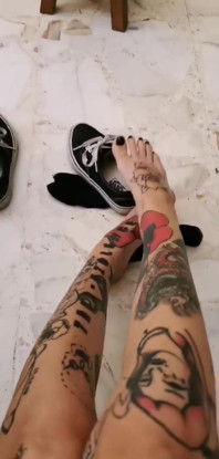 Your Italian Goddess Taking My Sweaty Vans off