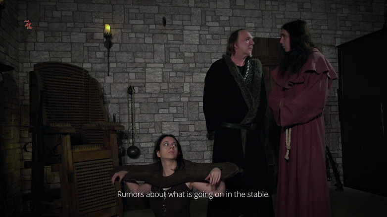 Inquisition and prison world: Mooin Witch - Maid Judith Writhes on the Spiky Medieval Witch's...