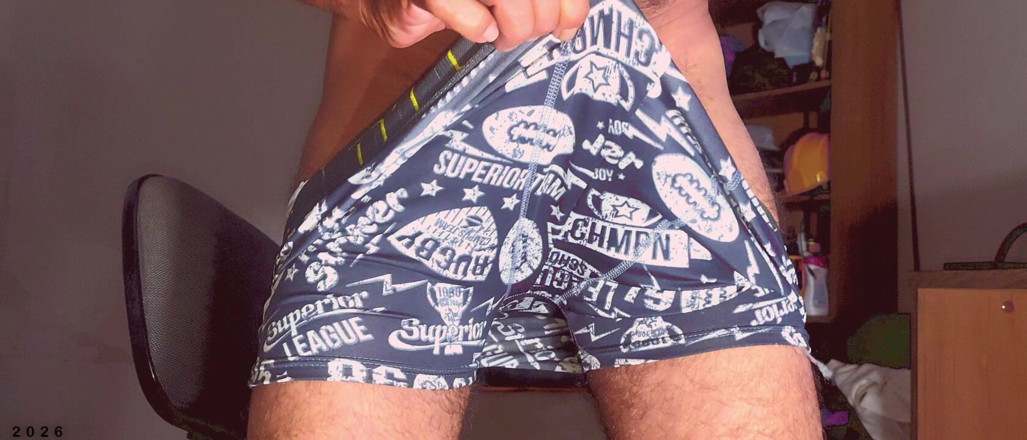 Stink HairyMale: Grey Boxer and White Socks Full Vid