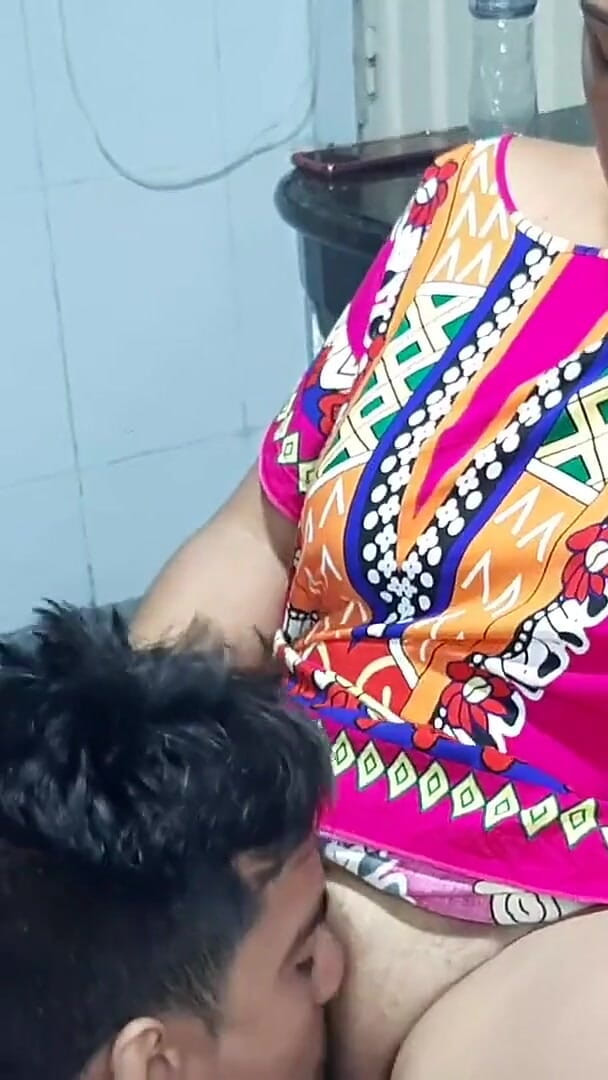Aly: Tasting My Stepmother's Rich Pussy in the Kitchen