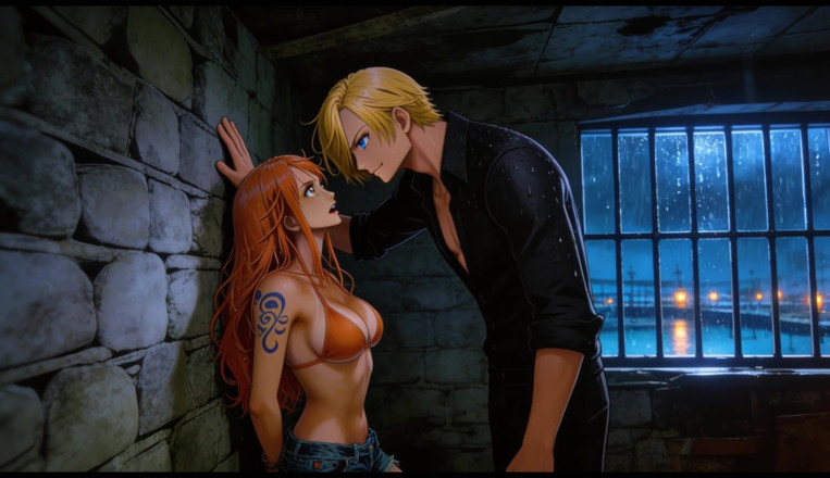 Sdanimacionescol: ルフィとゾロによるナミの激しく犯される - ビーチでの三人プレイ ワンピース 無修正変態