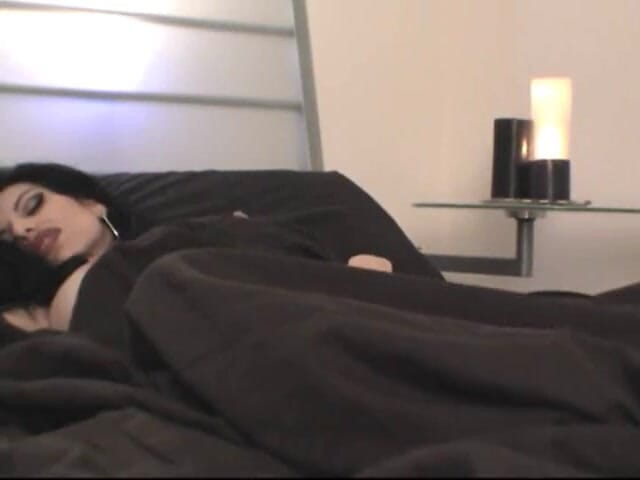 Spungy Gunk Films: Big titted Domonique masturbate in her bed
