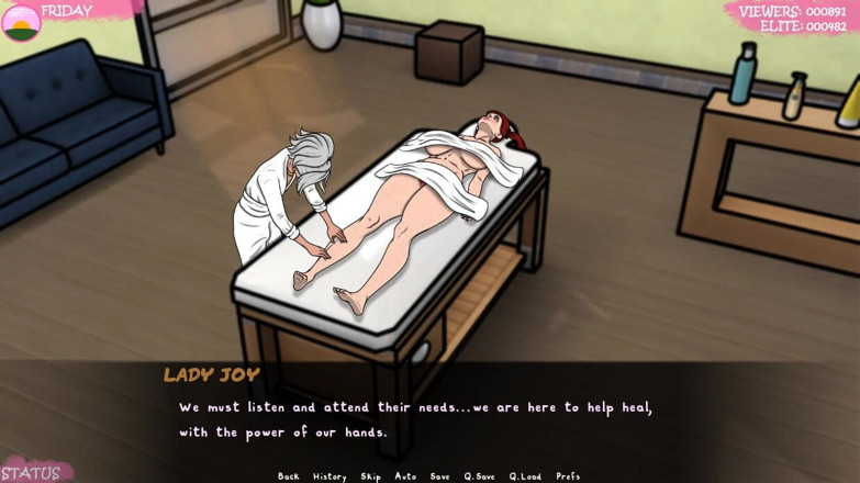 XXX Games Bunk: Lust Town - Gameplay - Roleplay - Lesbian - Oily Massage Teasing Boobs &amp; Pussy