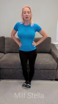Blue Compression Shirt with Black Yoga Pants