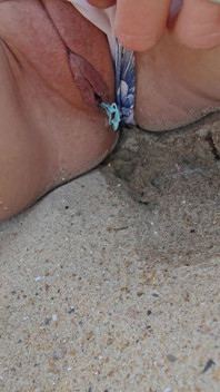 Peeing on the Beach