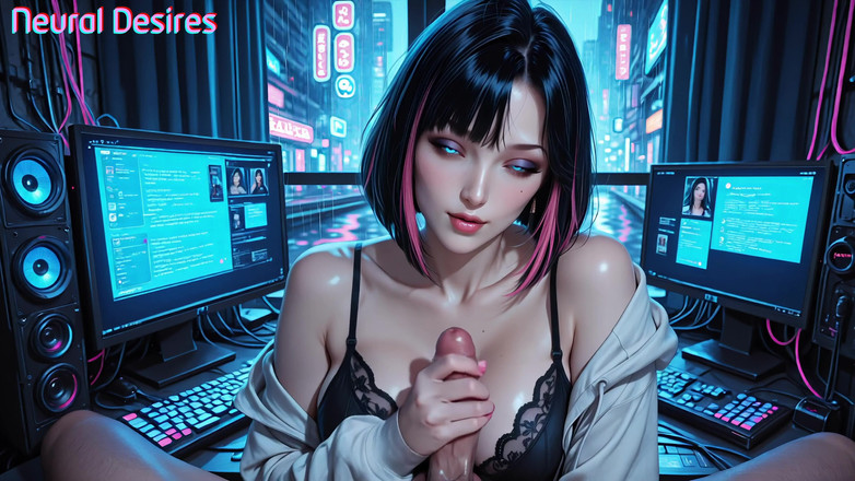 Neural Desires: Neon Signal After Midnight - AI生成