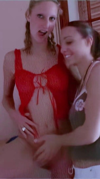 Starla-candy: Starla Candy Being Dressed by a Beautiful Brunette
