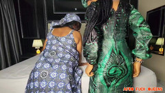 Afro Fuck Queens: Stepmom and Stepdaughter Fucked After Local Party.