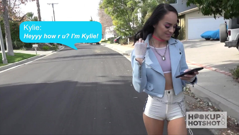 Hookup Hotshot: Hot brunette Kylie Martin hooks up with guy from dating...