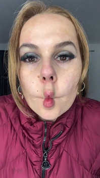 Puckered Lips Face