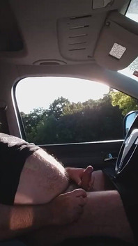 Jerking off in the Car