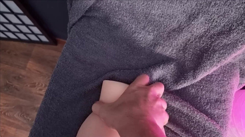 Horny Johny: Femboy fucks little ass toy and cums