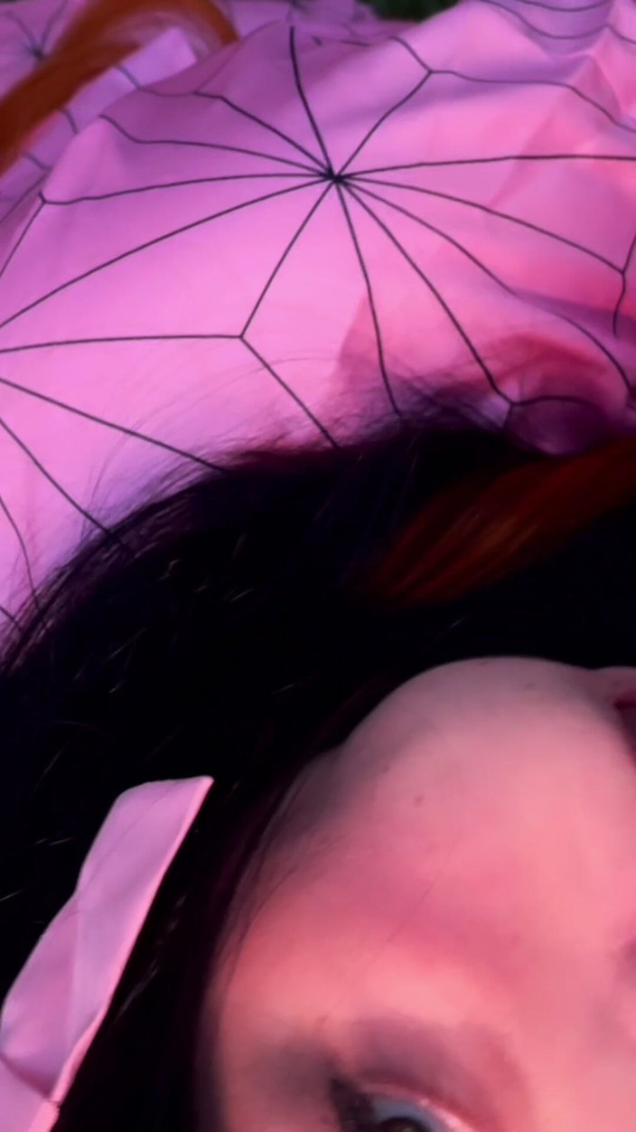 Kate jenn: Grandi tette cosplay Nezuko (demone Slayer Hentai)