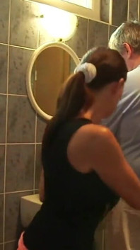 Dacada Gets Fucked by Ugly Fat Guy in the Bathroom