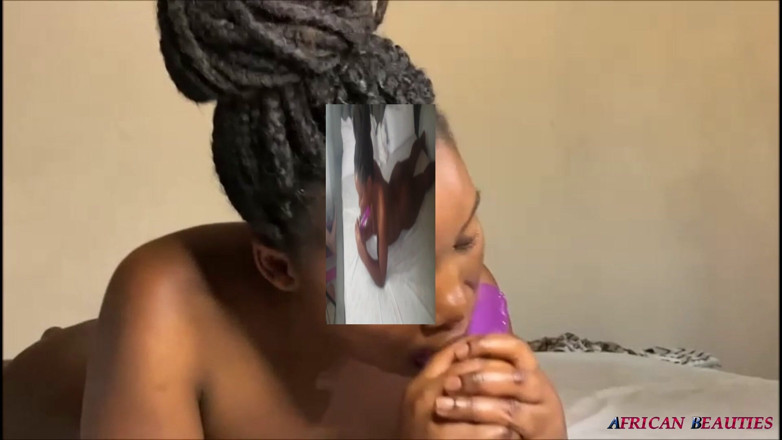 African Beauties: Fucking My Hot Snatch with Purple Snake