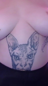 Topless in panty