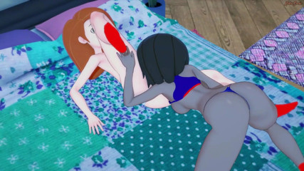 Hentai Smash: Kim Possible gets her pussy eaten by rival Bonnie before...