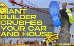 Macrophilia - Giant Builder crushes your car and house