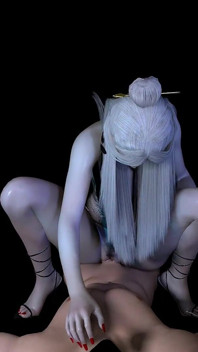 La troia cosplay carina in 3D si è fatta scopare la figa pelosa