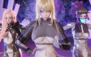 3D-Hentai Games: [mmd] (g) i-dle - Queencard Ahri Akali Seraphine Sexy Striptease Dance League...