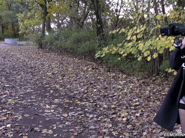 Walking with Cum in My Mouth - a Compilation (Cumdrinking Wife)