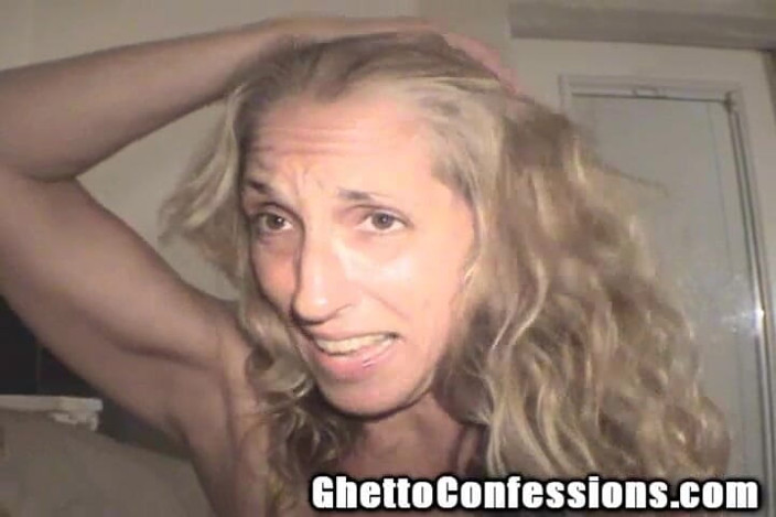 Ghetto Confessions: Teef blonde tegar pelacur kuning mengongkeknya dengan lebih keras, ho!