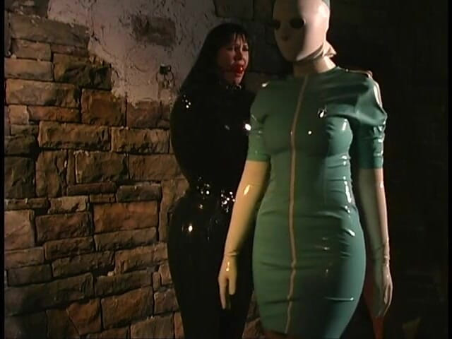 Tirrany Girls: Randy chick roughed up by slut in latex