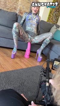 Bts of Anal Dap 3some with Two Huge Black Cocks and Tattooed Pornstar