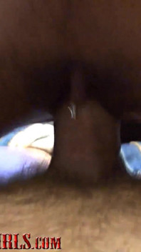 Beautiful Black Teen Addicted to Mature White Cock