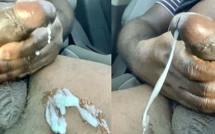 Jamdown26: Schwarzer schwanz, masturbation mit großer ladung sperma