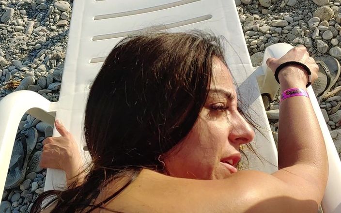 Ferrero anal experience: Sex am strand, heiliger tag in Cilento, italienisches Audio