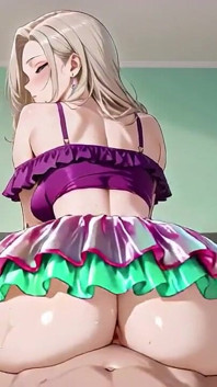 Questa splendida bellezza anime non ne ha mai abbastanza - compilation selvaggia di cavalcate in camera da letto.