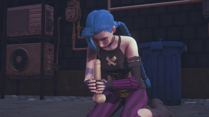 Waifu club 3D: Jinx ko bare land ka hastamaithun karna pasand hai