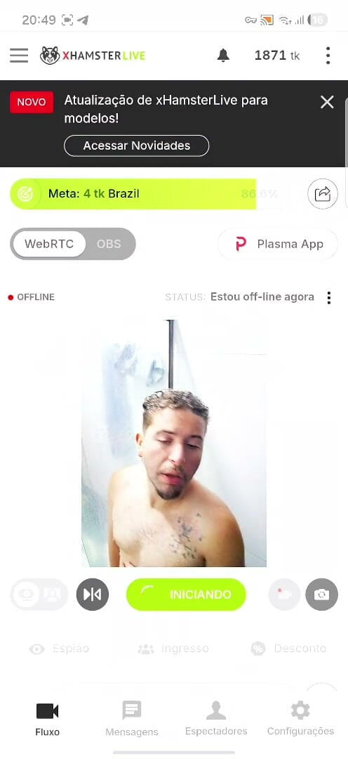 Marcosninfo: I Took a Shower on the Livestream and Gained Some...